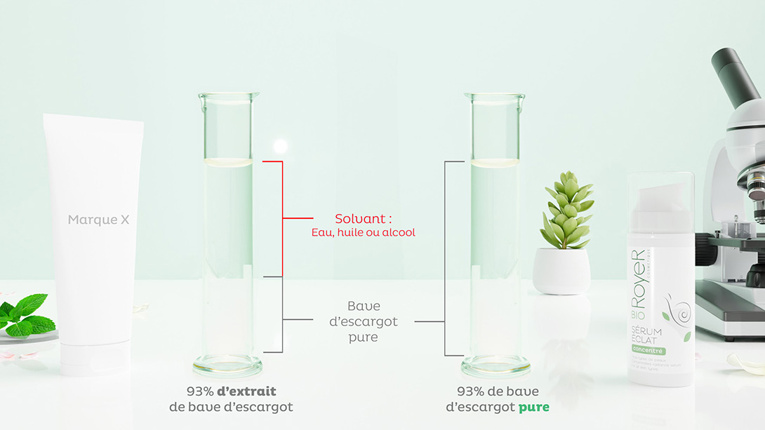 extrait vs bave pure d'escargot
