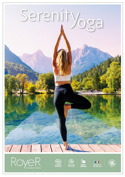 Serenity Yoga Affiche soin Royer Cosmetique